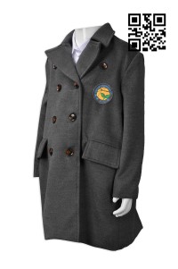 SU241 設計兒童校服款式   訂做風䄛外套校服款式  幼兒園  羊絨大地校褸  自訂女裝校服款式   校服專門店